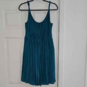 Madewell Turquoise Sleeveless Mini Sundress
